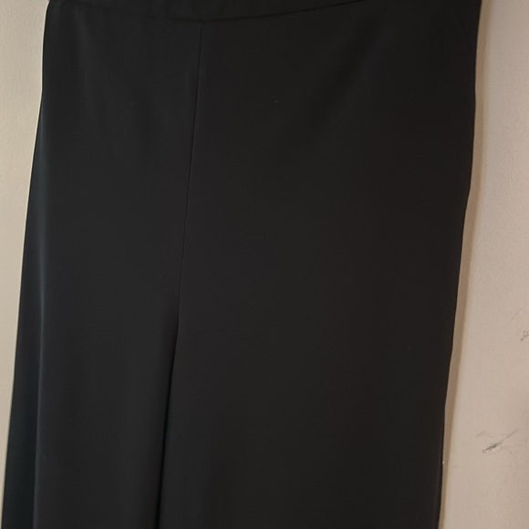 GIORGIO ARMANI black wide leg flowy pants size 16 - Picture 4 of 11
